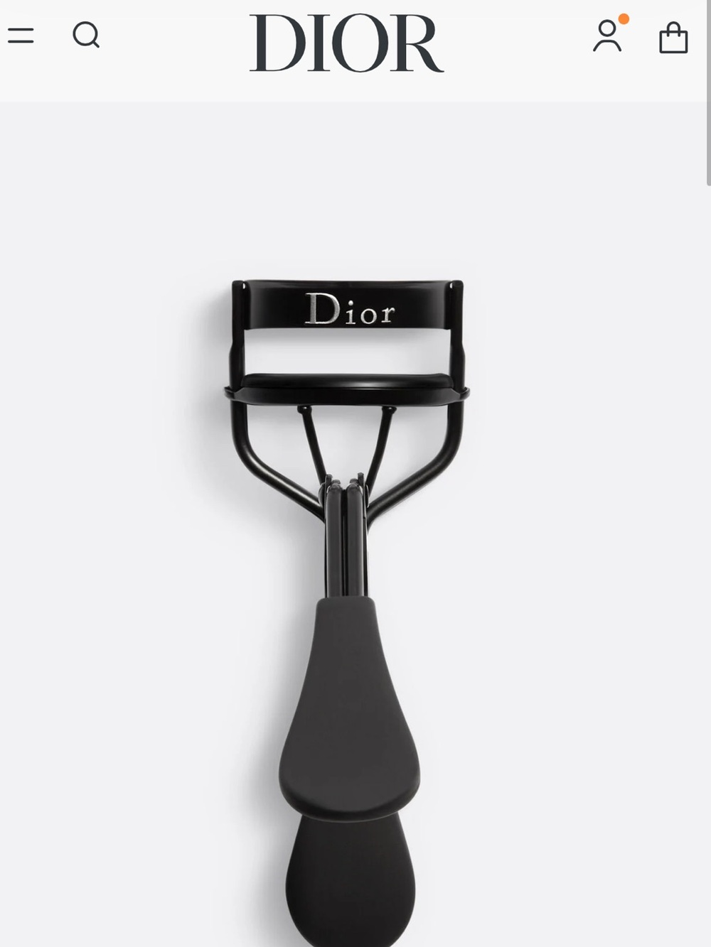 Dior Black Eyelash Curler with Logo